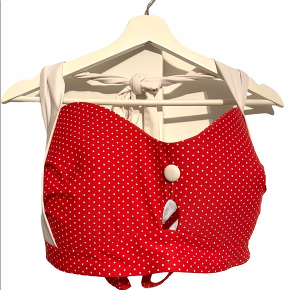 Unique Vintage Other - Unique Vintage swim XXL bikini halter top beach